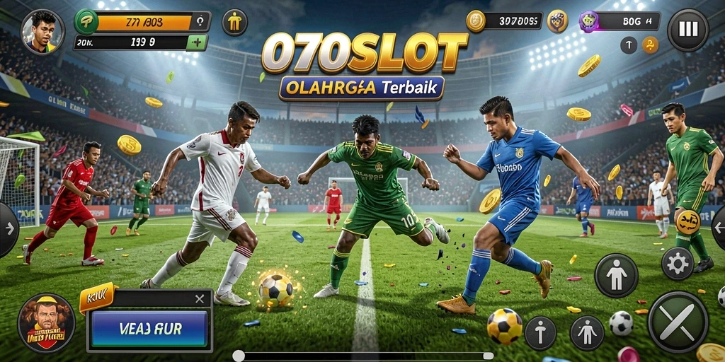 Tampilan gameplay <strong>070SLOT</strong> yang seru dengan tema olahraga.