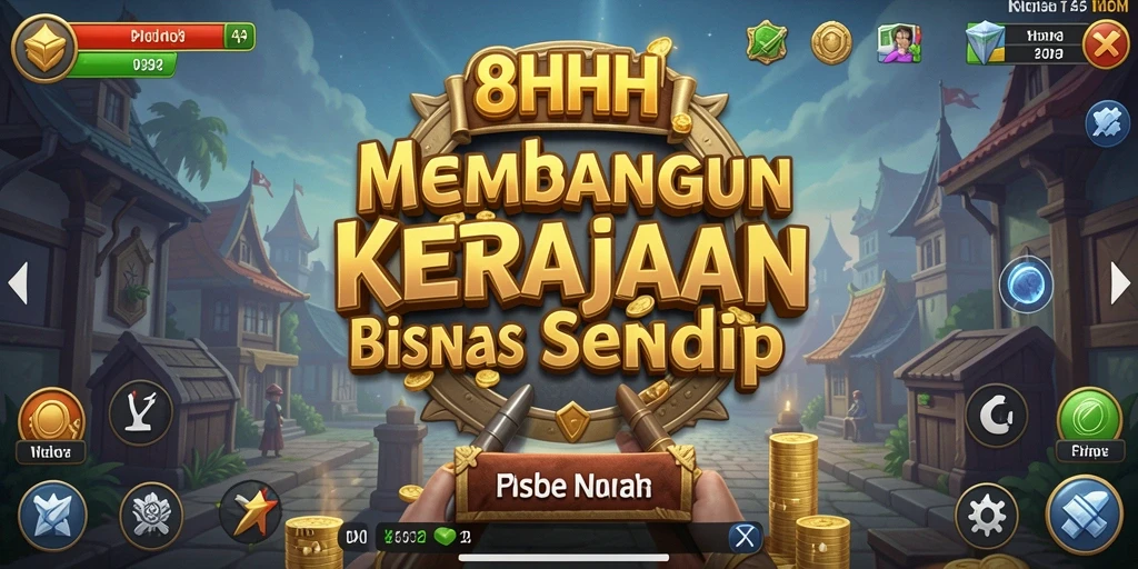 Tangkapan layar utama 8HHH menampilkan gameplay seru Tycoon.