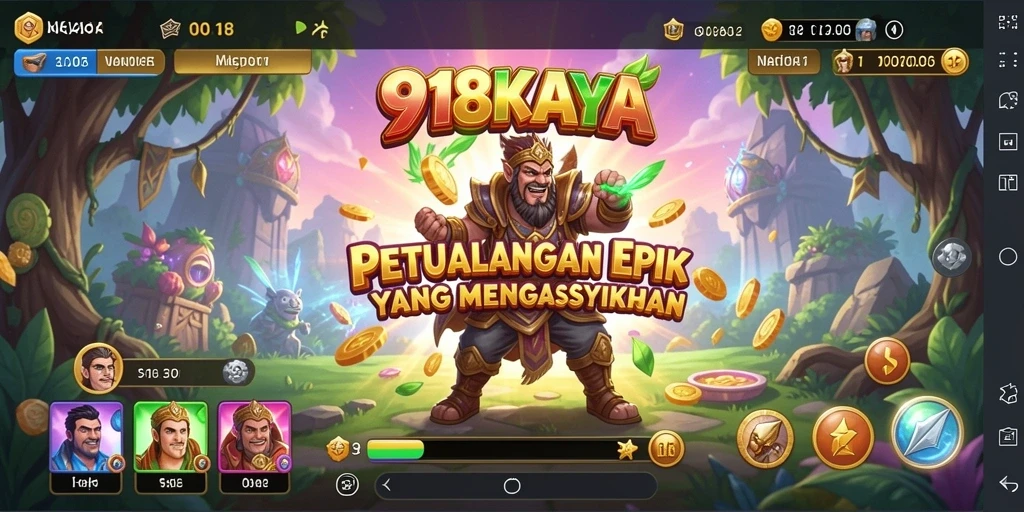 Screenshot menampilkan gameplay seru di dunia petualangan 918KAYA.