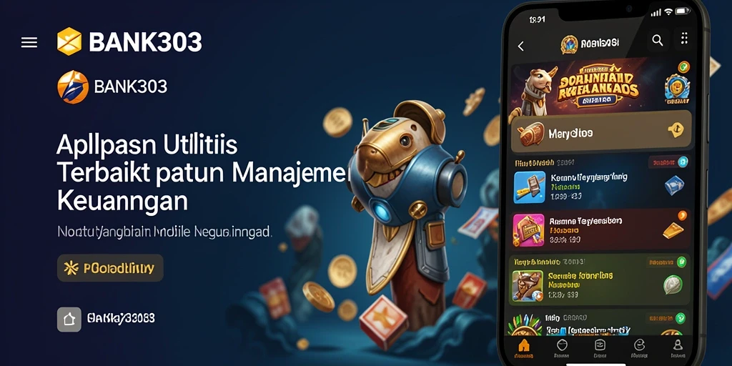 Tampilan menyeluruh dari antarmuka pengguna BANK303 untuk manajemen keuangan.