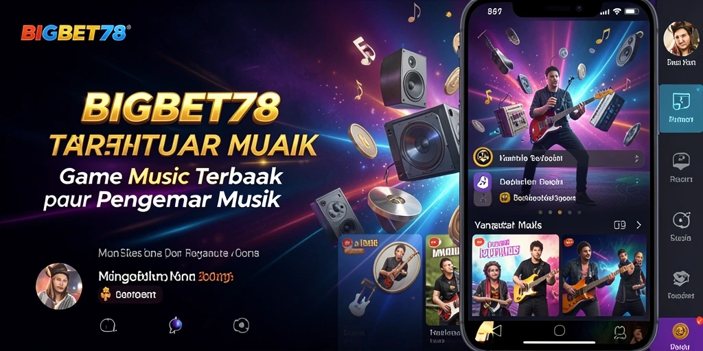 Gameplay menarik BIGBET78 dengan berbagai lagu dan tantangan musik.