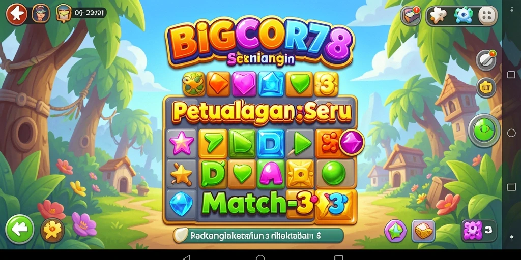 Tangkap momen seru dari permainan Match-3 yang penuh warna.