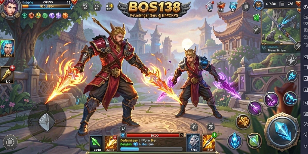 Tangkapan layar gameplay BOS138 menampilkan petualangan hebat dengan pemain lainnya.