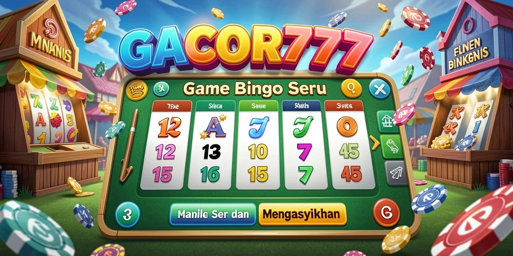 Tampilan gameplay seru GACOR777 dengan tema Bingo yang menarik.