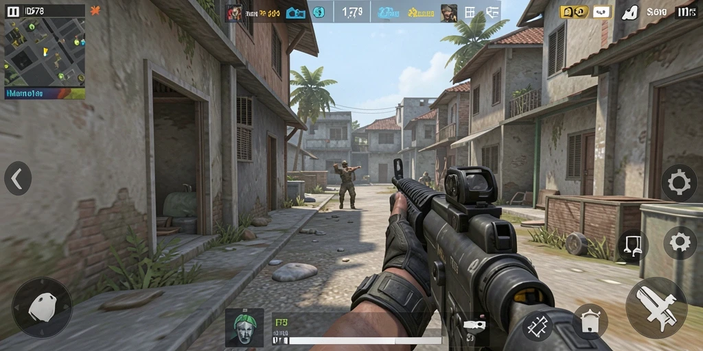 Tampilan gameplay ID678 yang menarik dengan aksi nembak menegangkan.