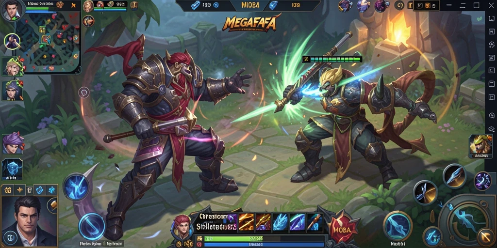 Tampilkan momen seru dari gameplay MOBA MEGAFAFA.