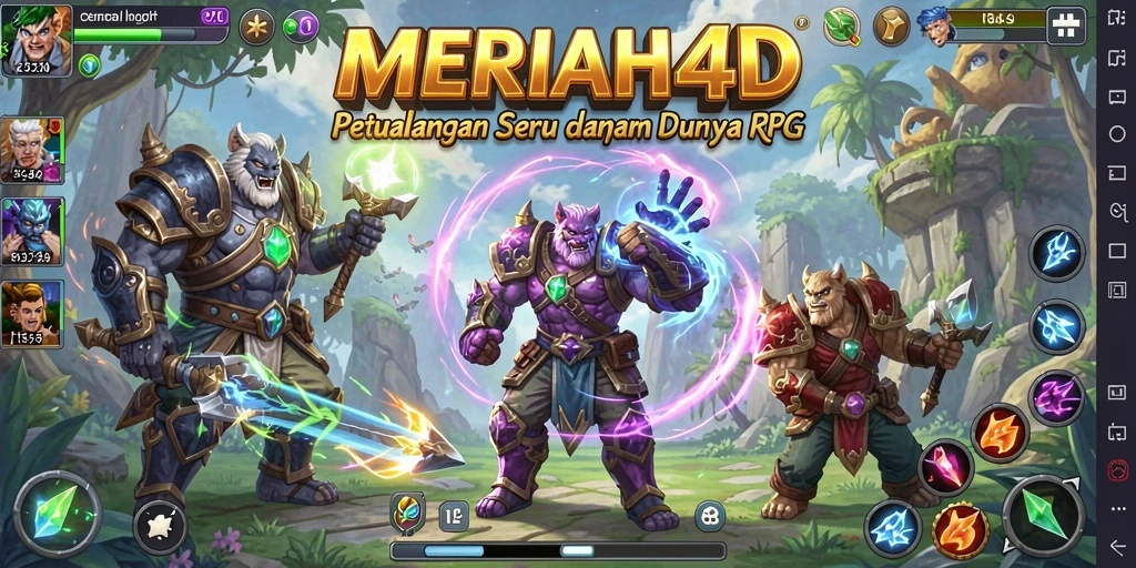 Tampilan gameplay seru di MERIAH4D yang menantang.
