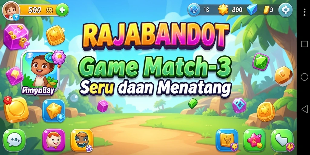 Tampilan gameplay seru dan penuh warna di RAJABANDOT.