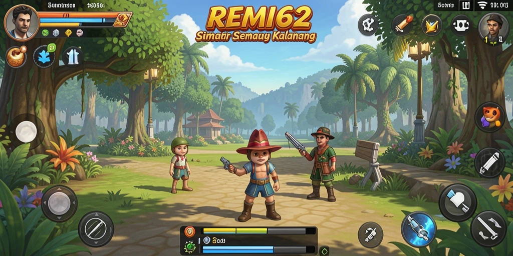 Tangkapan layar gameplay REMI62 yang menampilkan simulasi yang menarik.