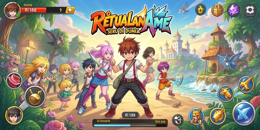 Tampilan menarik dari gameplay <strong>RI188</strong> yang menampilkan karakter anime dalam aksi.