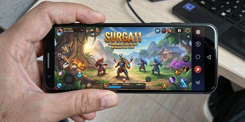 Tampilan gameplay menarik dari SURGA11 yang penuh taktik dan strategi.