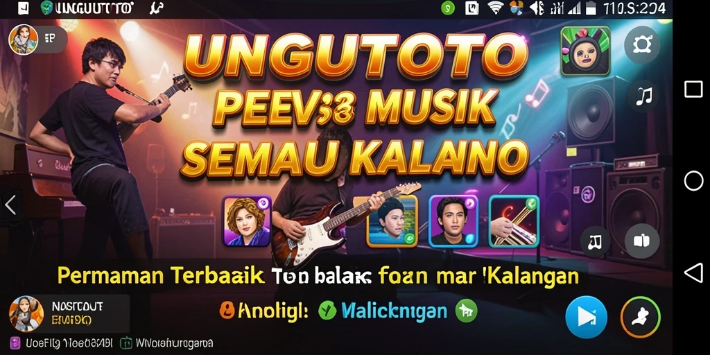 Tampilan gameplay UNGUTOTO yang menarik dan interaktif.