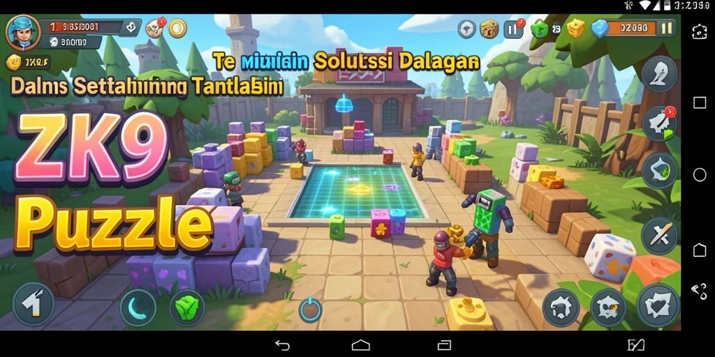 Tampilan gameplay ZK9 dengan teka-teki menantang yang menarik.